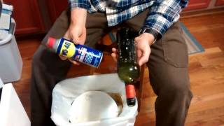 The BEST way to remove labels from wine bottles [upl. by Etnoval]