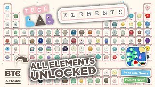 Toca Lab Elements ALL UNLOCKED Toca Lab Plants Teaser [upl. by Artinak]