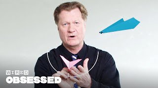 How This Guy Folds and Flies World Record Paper Airplanes  WIRED [upl. by Enicar]