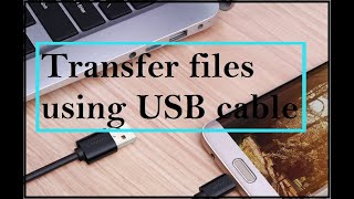 Transfer files from phone to laptop using USB cable [upl. by Dranrev]