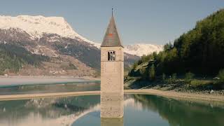 Breathe in breathe out Reschensee  Lago di Resia  Reschensee Lake Südtirol [upl. by Norrej853]