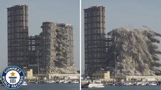 Tallest building demolished using explosives  Guinness World Records [upl. by Michaelina]