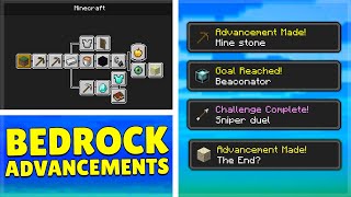 How YOU can UNLOCK Minecraft Java Advancements on Minecraft BedrockPE [upl. by Belvia273]