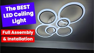 The Best LED Ceiling Light Assembly and installation [upl. by Thema]