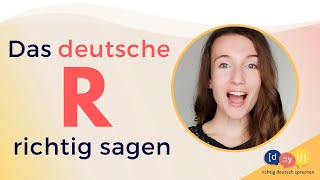 Aussprache Das deutsche R richtig aussprechen  R en alemán  R in German [upl. by Adnuhs]