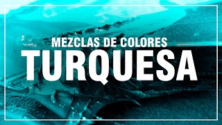 COMO HACER EL COLOR TURQUESA 💎 Turquesa Claro Azul Verde Aguamarina🎨 MEZCLAS DE COLORES FÁCIL [upl. by Catha874]