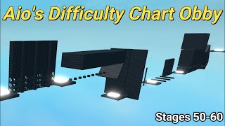 Aios Difficulty Chart Obby Stages 5060 [upl. by Sirovaj]