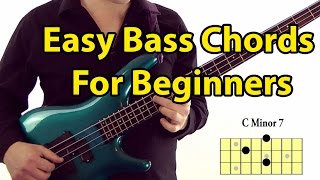 Easy Bass Guitar Chords for Beginners [upl. by Keon]