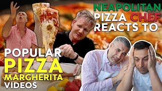 Neapolitan Pizza Chef Reacts to MOST POPULAR MARGHERITA PIZZA VIDEOS [upl. by Rawden952]