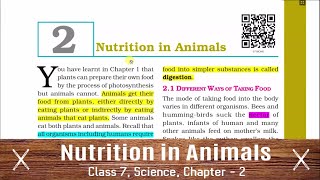 CLASS 7 SCIENCE CHAPTER 2 NCERT Nutrition in Animals [upl. by Cristian744]