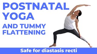 Postnatal Yoga With Diastasis Recti Exercises Postpartum [upl. by Ahsenot]