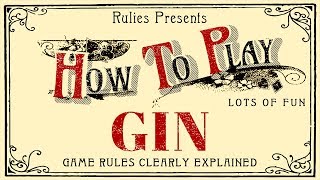 How to play GIN Rummy two players [upl. by Annekahs]