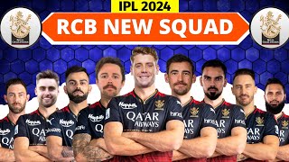 IPL 2024  Royal Challengers Bangalore Full Squad  RCB New Squad 2024  RCB Team Players List 2024 [upl. by Donall]