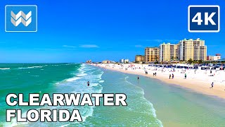 4K Clearwater Beach Florida USA  Spring Break Virtual Walking Tour Vlog amp Vacation Travel Guide [upl. by Ivory]