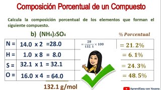 Composición Porcentual de un Compuesto [upl. by Ahsets]