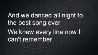 Best Song Ever Lyrics One Direction [upl. by Vittorio]