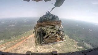 Humvee Airdrop From C17 [upl. by Alyar305]