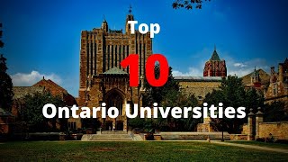 Top 10 Universities in Ontario 2020 [upl. by Enyaz457]