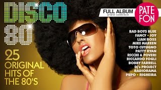 DISCO80 Various artists 25 ORIGINAL HITS OF THE 80S [upl. by Adnorat]