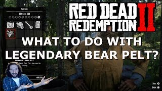 What To Do With Legendary Bear Pelt  RDR2 [upl. by Siurad]