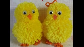 pompom chick amp bunny tutorial [upl. by Leid]