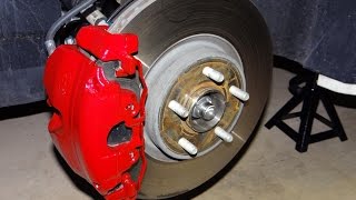 How to Paint Brake Calipers red [upl. by Ahsienaj473]