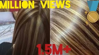 Cap streaking On hairs How to hightlight hairs  professional methodtipstrick with keune brand [upl. by Huckaby]