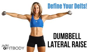 Dumbbell Lateral Raise Exercise Demonstration [upl. by Eelasor253]