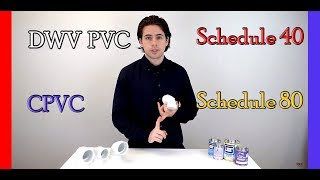 Differences between CPVC DWV PVC Schedule 40 PVC and Schedule 80 PVC [upl. by Amby27]