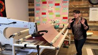 How to Load a Longarm Quilting Machine [upl. by Rissa]