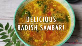 Delicious Radish Sambar [upl. by Norehs]