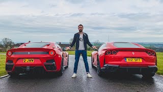 Ferrari F12 TDF vs Ferrari 812 Superfast [upl. by Yenduhc614]