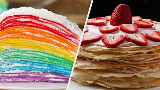 4 Crepe Recipes For All Dessert Lovers • Tasty [upl. by Ahsinwad689]