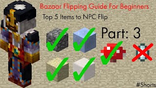 Bazaar Flipping Guide For Beginners Part 3 Hypixel Skyblock Top 5 items to NPC Flip [upl. by Byrn132]