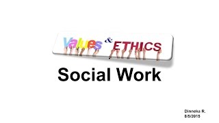 Social Work Values amp Ethics [upl. by Malissia]