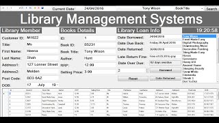 How to Create Library Management Systems with database in Visual BasicNet [upl. by Ordway]