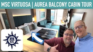 MSC Virtuosa  Aurea Balcony Cabin Tour [upl. by Misa]