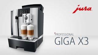 JURA GIGA X3  Fully automatic coffee machine [upl. by Annabel]