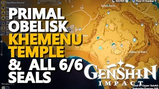 Khemenu Temple Primal Obelisk Genshin Impact [upl. by Yggep808]