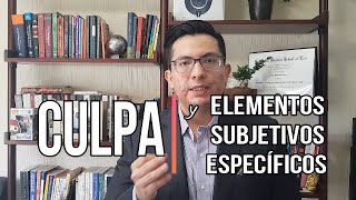 Culpa y Elementos Subjetivos Específicos [upl. by Collbaith]