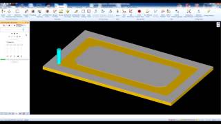 Alphacam  First step  Pocketing [upl. by Simah]