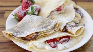 How to Make Crepes  French Crepe Recipe [upl. by Nesahc467]