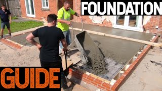 Bricklaying  How To Do Foundations For House Extension [upl. by Hakim]