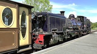 A Steam Train from Porthmadog to Caernarfon on the Welsh Highland Railway 04062015 Part 1 [upl. by Maighdlin]