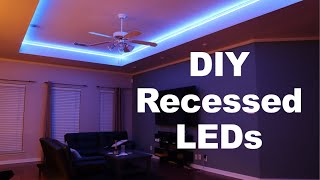 DIY Ceiling LED Lights Installation — DIY Builds [upl. by Leola]