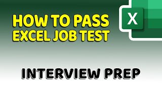 How To Pass Microsoft Excel Test  Get ready for the Interview [upl. by Rivy]