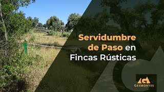 Servidumbre de Paso en Fincas Rústicas [upl. by Enyawed]