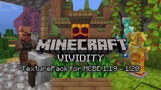 MCPE aesthetic TexturePack 119  120 Vividity [upl. by Schultz]