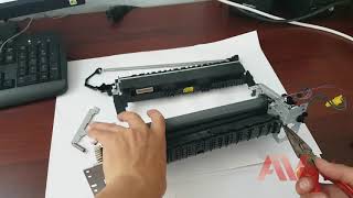 HP laserjet Pro M402dn how to printer fuser unit replace Remove fuser unit HP M402 printer [upl. by Chui]