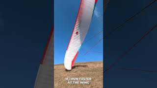 Paragliding SKILLS Launching in STRONG WIND and soaring shorts [upl. by Gregor]